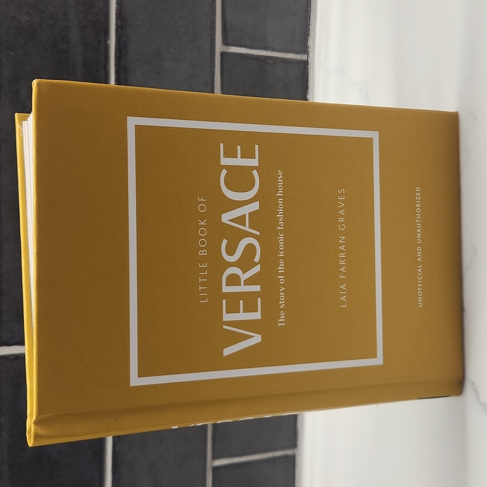Versace Little Book - Gold Hardcover Fashion History